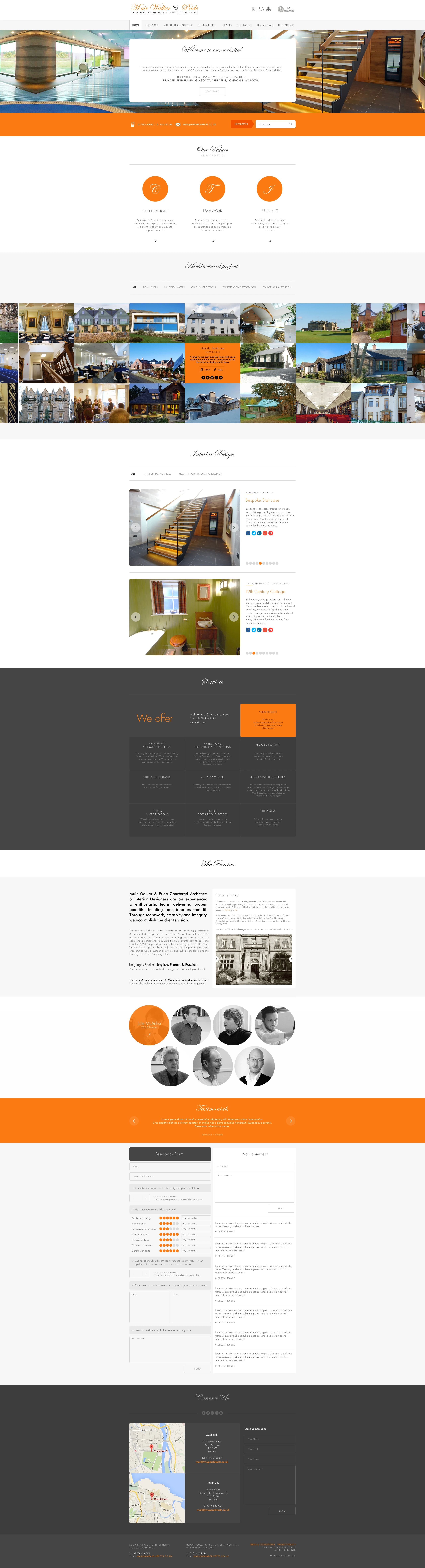 Muir Walker & Pride WordPress website redesign